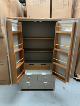 Load image into Gallery viewer, Hampshire ‘Country Life’ Double Larder - Grey Quality Furniture Clearance Ltd