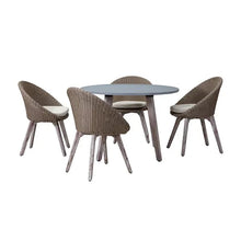 Load image into Gallery viewer, CERNEY Dining Set - Round Table and 4 Chairs Quality Furniture Clearance Ltd