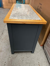 Load image into Gallery viewer, Hampshire ‘Country Life’ kitchen Island With Wine Rack - Blue Quality Furniture Clearance Ltd