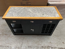 Load image into Gallery viewer, Hampshire ‘Country Life’ kitchen Island With Wine Rack - Blue Quality Furniture Clearance Ltd