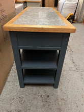 Load image into Gallery viewer, Hampshire ‘Country Life’ kitchen Island With Wine Rack - Blue Quality Furniture Clearance Ltd
