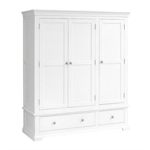Load image into Gallery viewer, CHANTILLY WARM WHITE Triple Wardrobe Quality Furniture Clearance Ltd