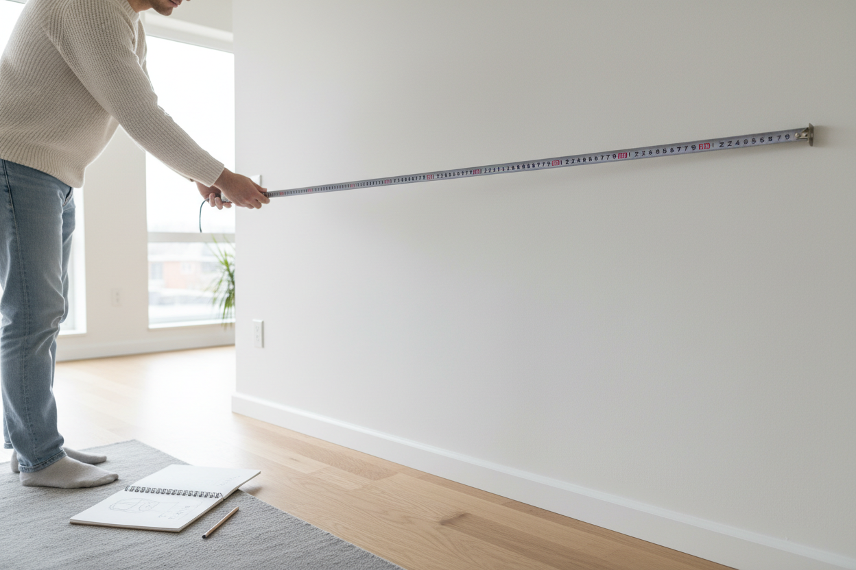 How to measure for a wardrobe, sideboard or dining table: a room-by-room guide