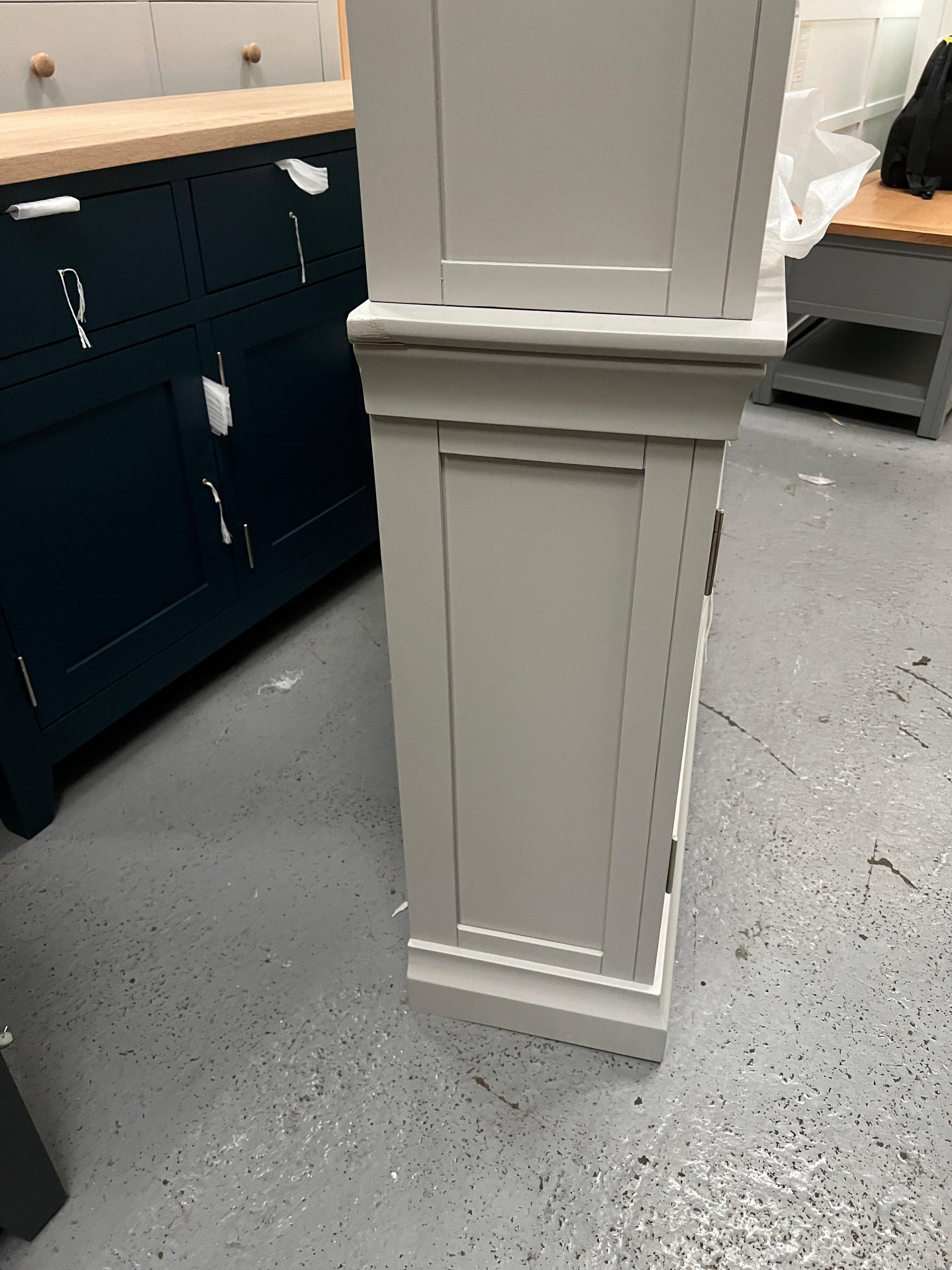 Chantilly Pebble Grey Grand Bookcase furniture delivered