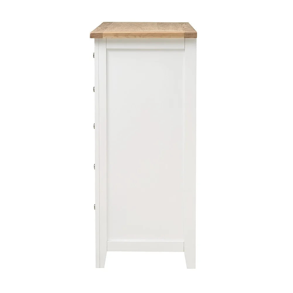 Chester Pure White 7 Drawer Chest Quality Furniture Clearance Ltd