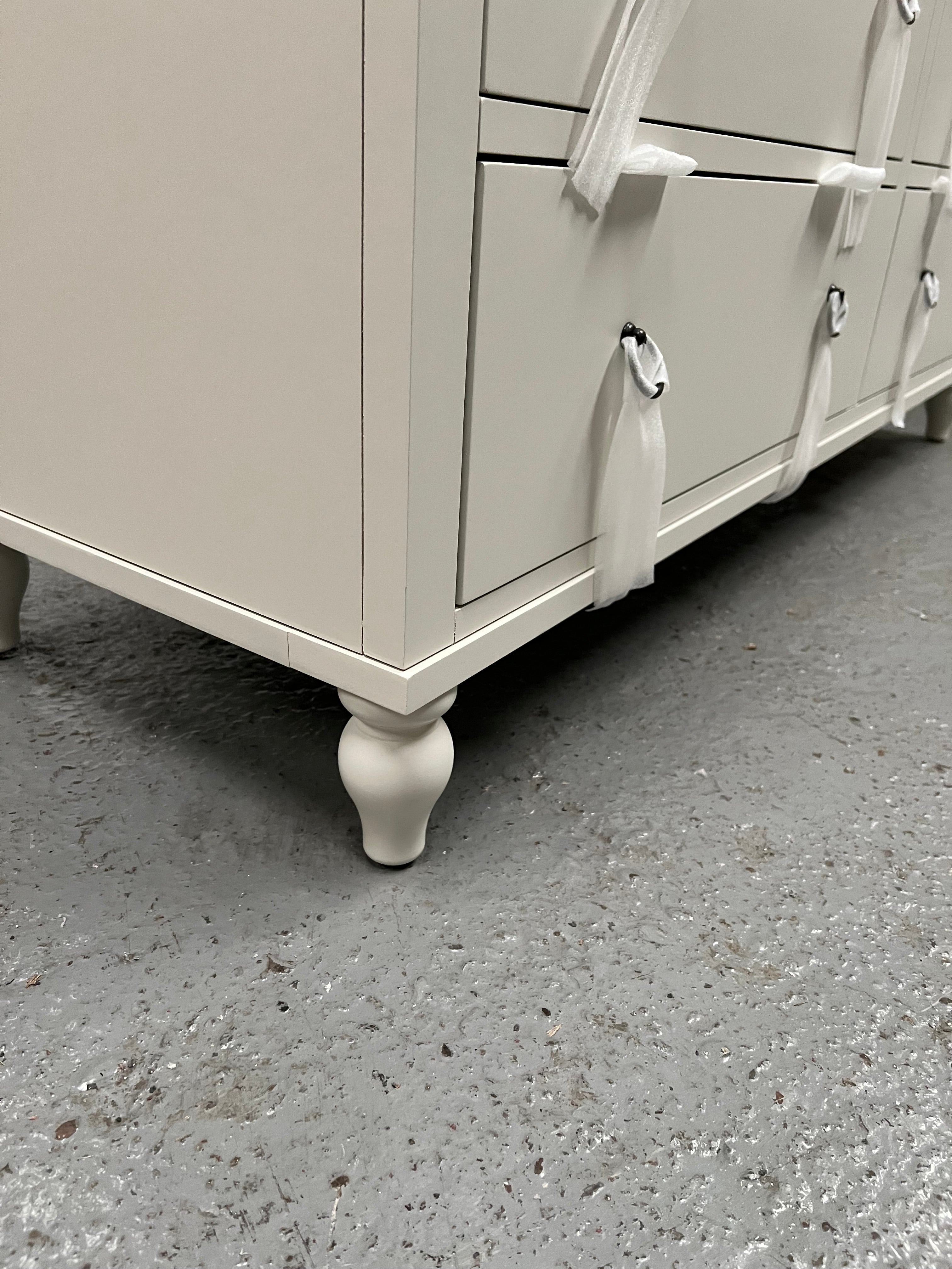 Wilmslow Grey Painted 6 Drawer Chest Quality Furniture Clearance Ltd