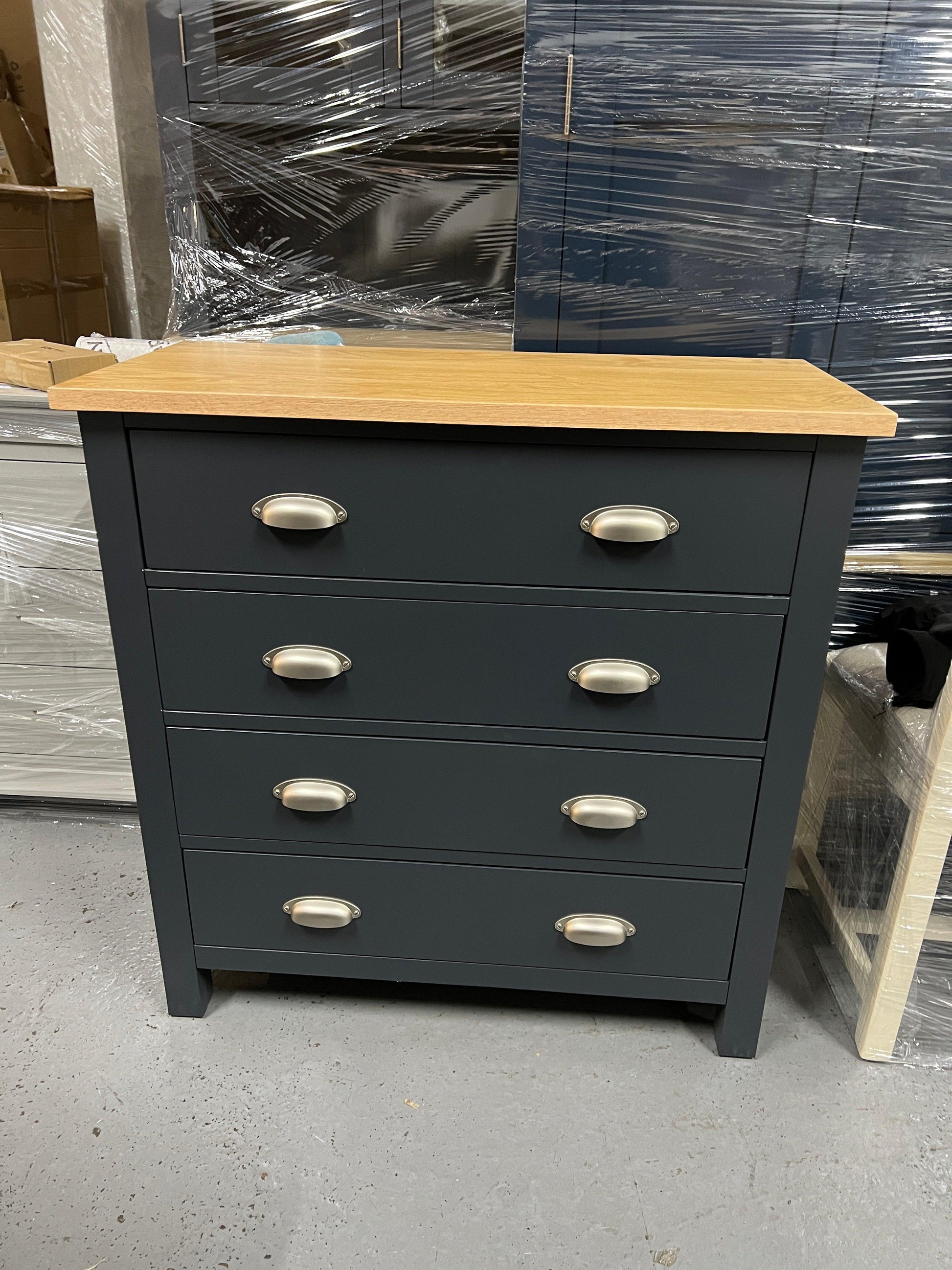 Charcoal 4 Drawer Chest furniture delivered