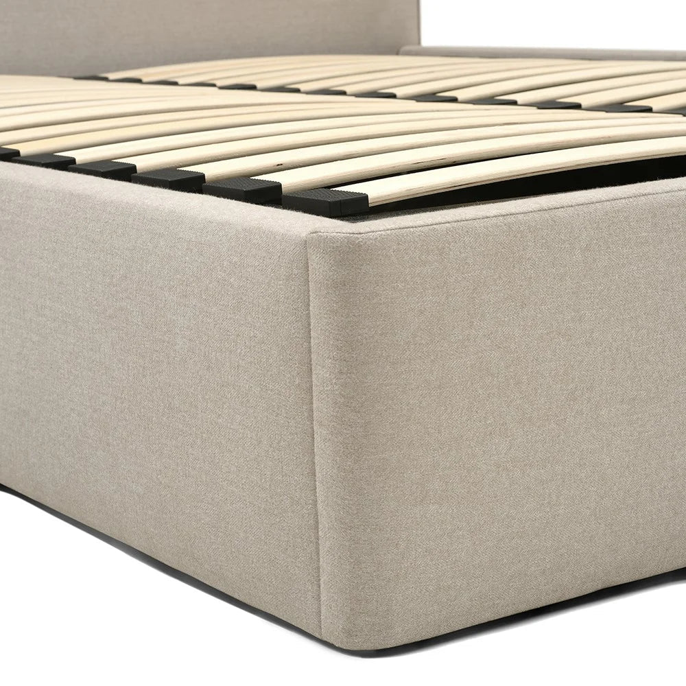 CHURCHILL
Kingsize Ottoman Bed - Natural Tweed Quality Furniture Clearance Ltd