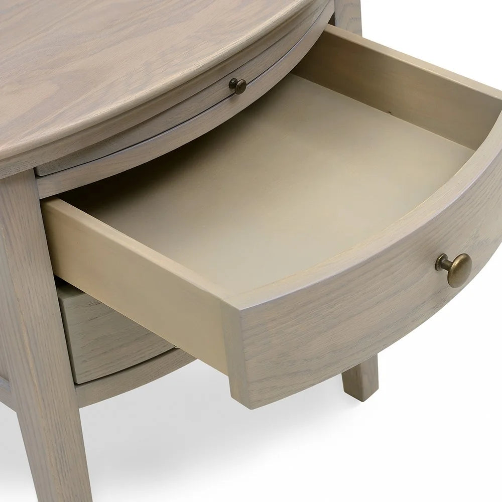 Set of 2 WINCHCOMBE SMOKED OAK 2 Drawer Bedside Tables Quality Furniture Clearance Ltd