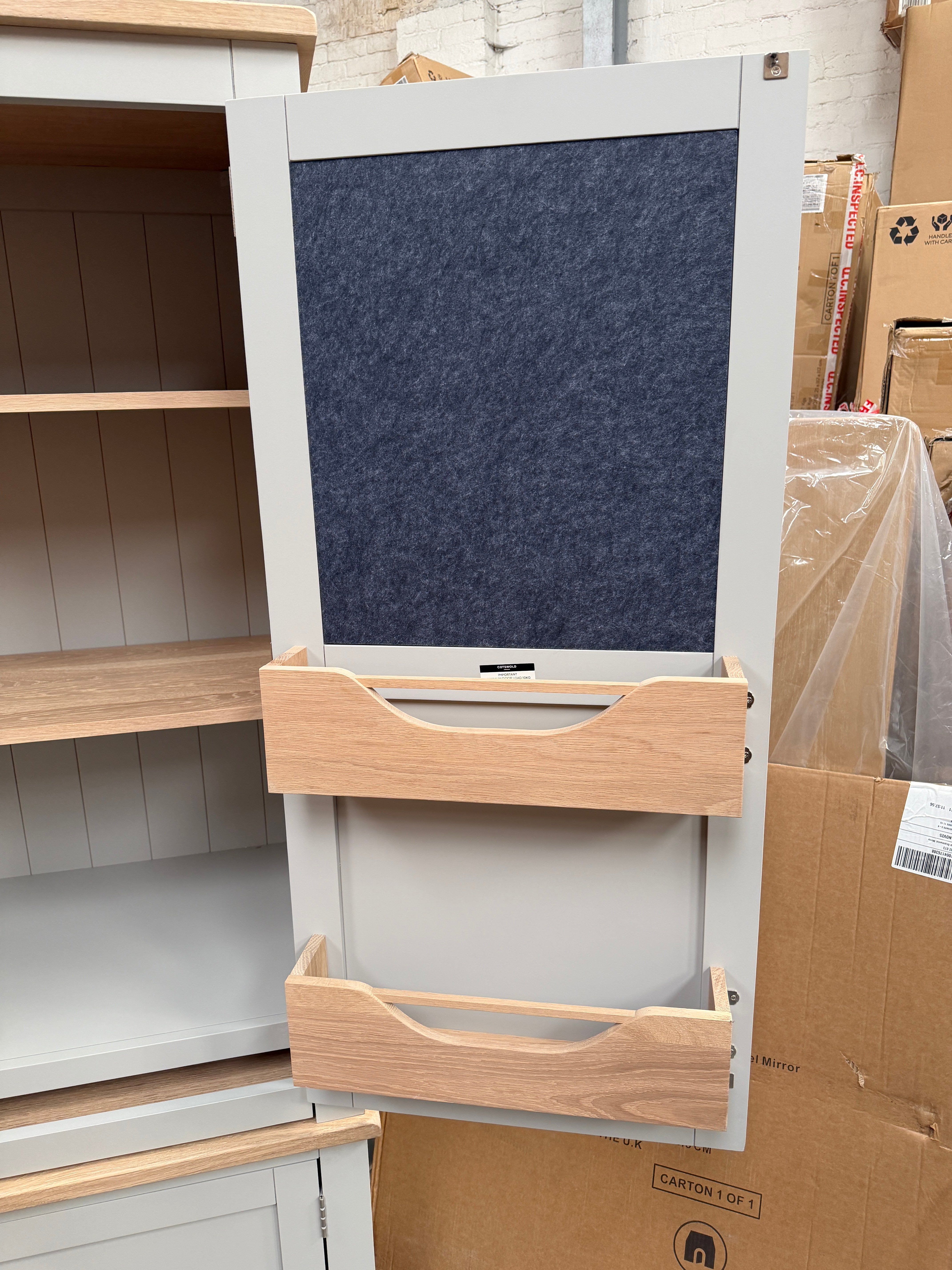 CHESTER DOVE GREY Hideaway Home Office Quality Furniture Clearance Ltd