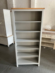 SIMPLY COTSWOLD PEBBLE GREY Large Bookcase Quality Furniture Clearance Ltd