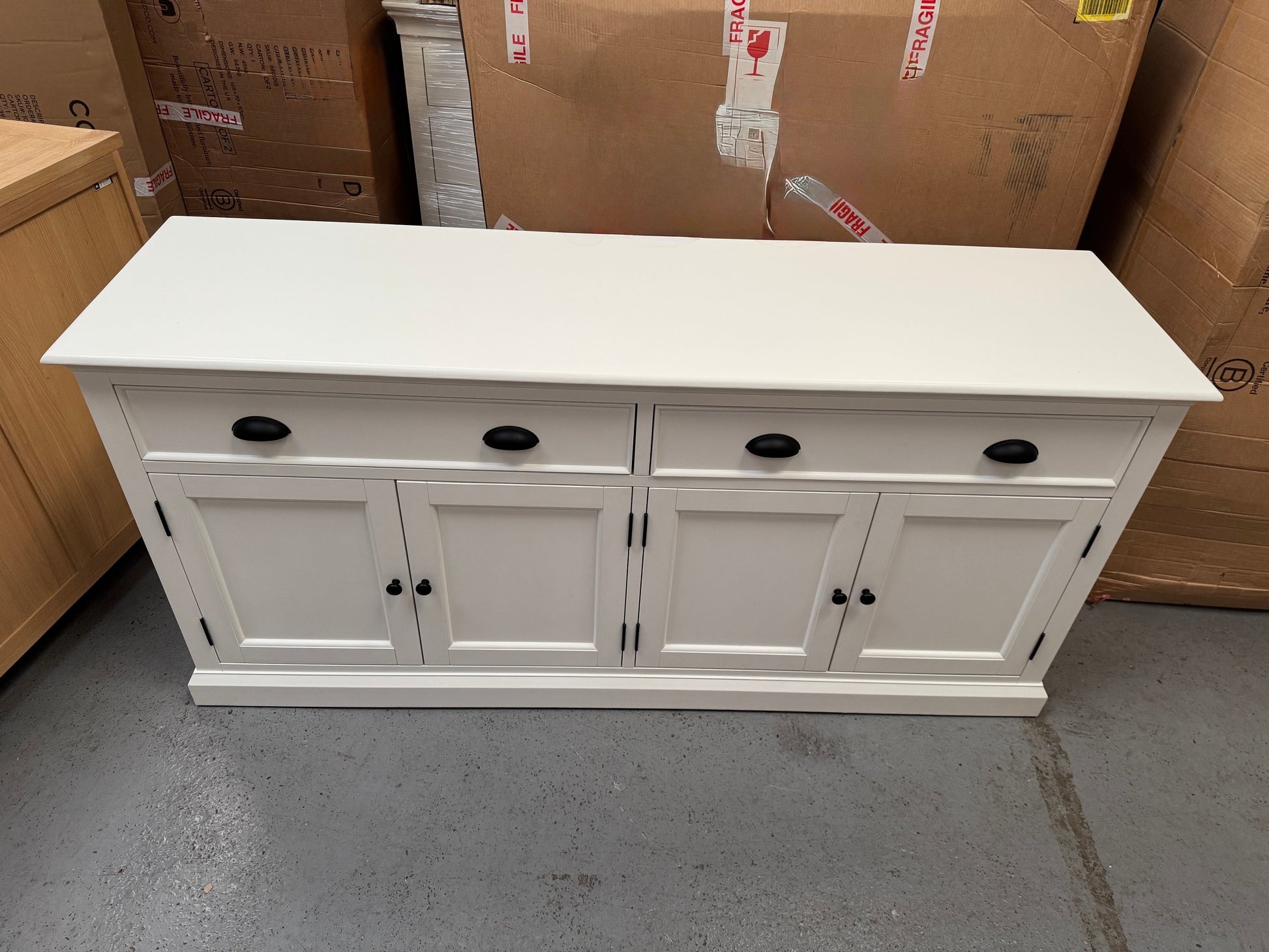 STOW WARM WHITE
Extra Large Sideboard Quality Furniture Clearance Ltd