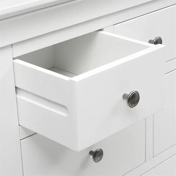 CHANTILLY WARM WHITE 7 Drawer Chest Quality Furniture Clearance Ltd