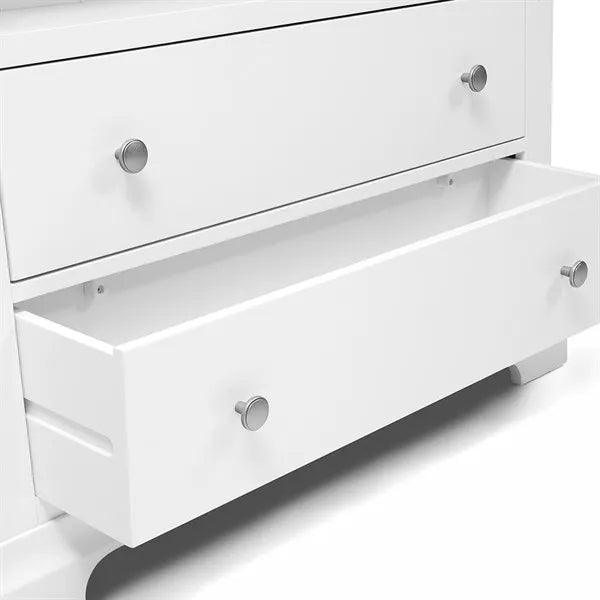 CHANTILLY WARM WHITE Large Bookcase Quality Furniture Clearance Ltd