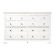 CHANTILLY WARM WHITE 10 Drawer Chest Quality Furniture Clearance Ltd