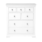 CHANTILLY WARM WHITE 7 Drawer Chest Quality Furniture Clearance Ltd