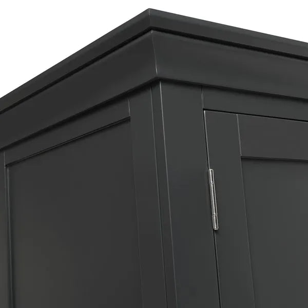 CHANTILLY DUSKY BLACK Triple Wardrobe Quality Furniture Clearance Ltd