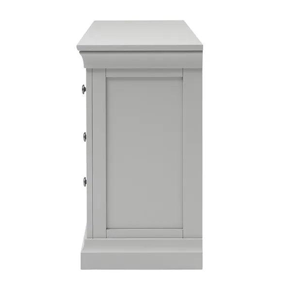 CHANTILLY PEBBLE GREY 3 Over 4 Chest Quality Furniture Clearance Ltd