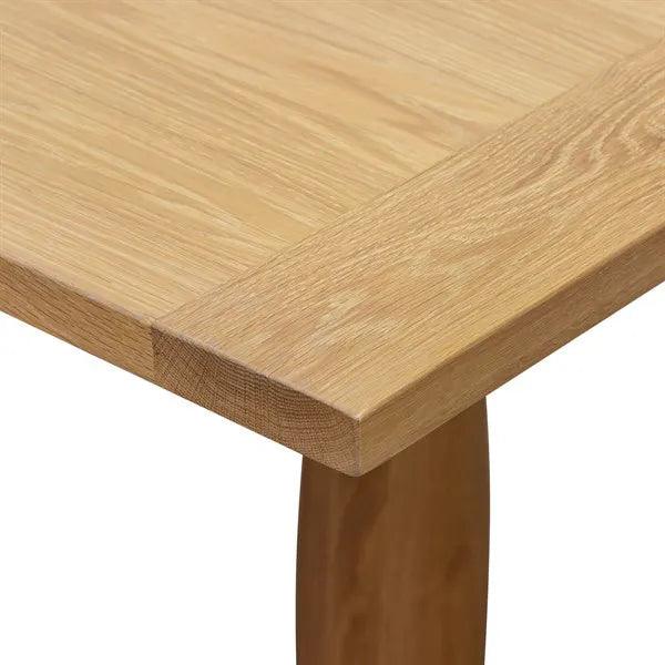 ELKSTONE MELLOW OAK 8 Seater Trestle Dining Table Quality Furniture Clearance Ltd