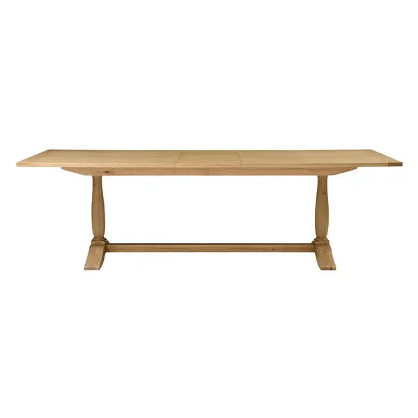 ELKSTONE MELLOW OAK Extending Dining Table 8-10 Seater Quality Furniture Clearance Ltd
