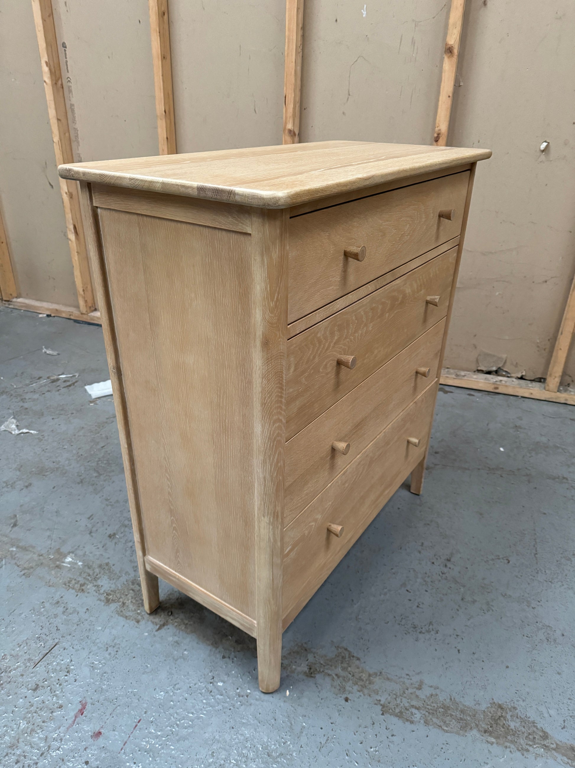 BERKELEY NORDIC OAK 4 Drawer Chest Quality Furniture Clearance Ltd