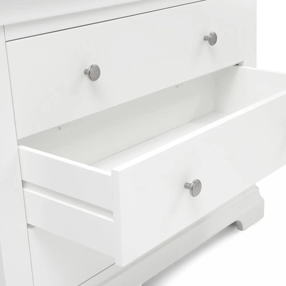 Chantilly Warm White 3 Drawer Petite Chest furniture delivered