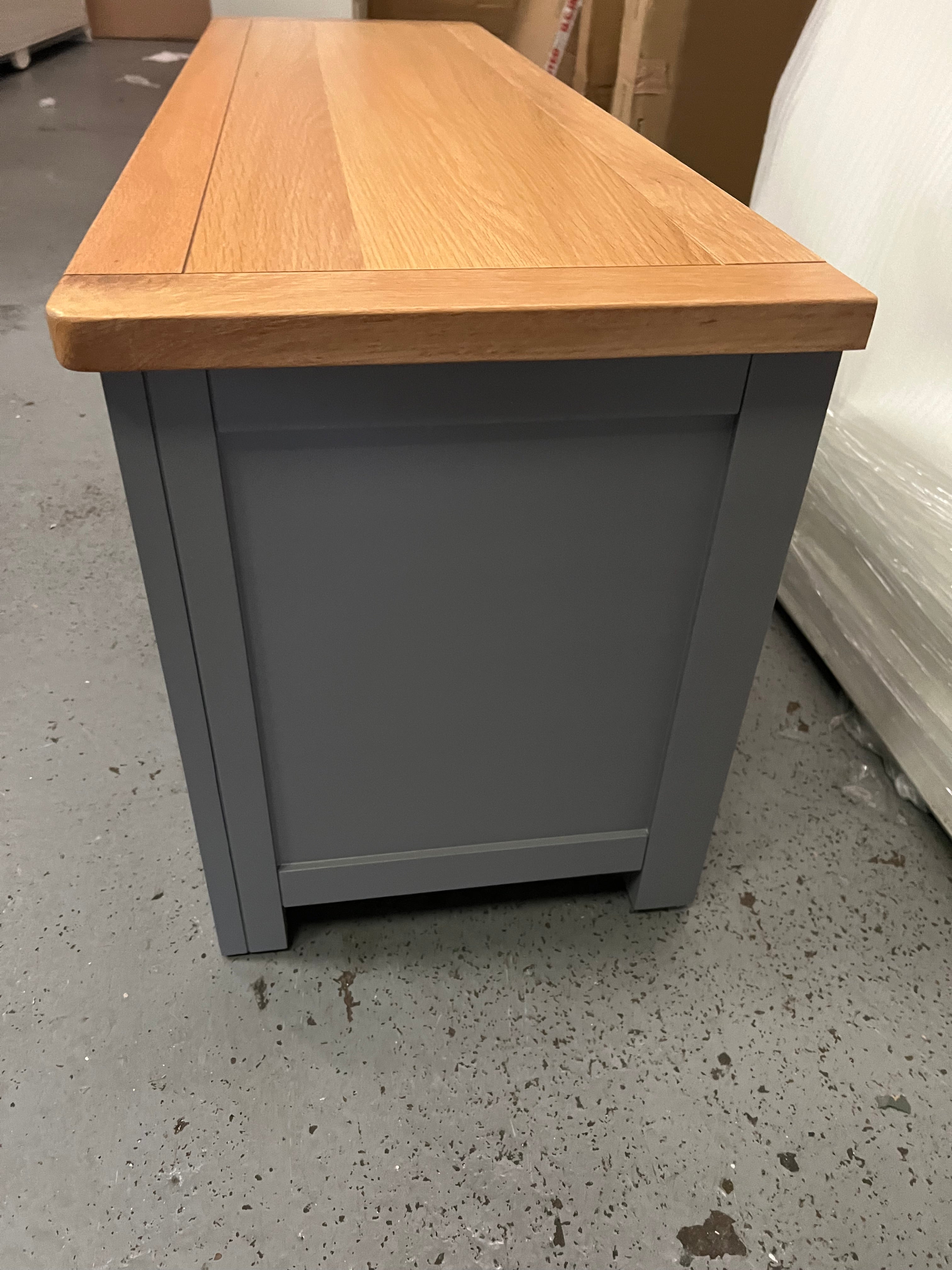 Sussex Storm Grey Widescreen TV Unit - Up to 60" Quality Furniture Clearance Ltd