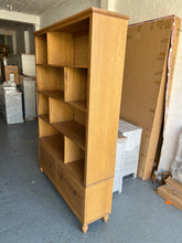 Load image into Gallery viewer, ELKSTONE MELLOW OAK
Large Bookcase with Drawers Quality Furniture Clearance Ltd
