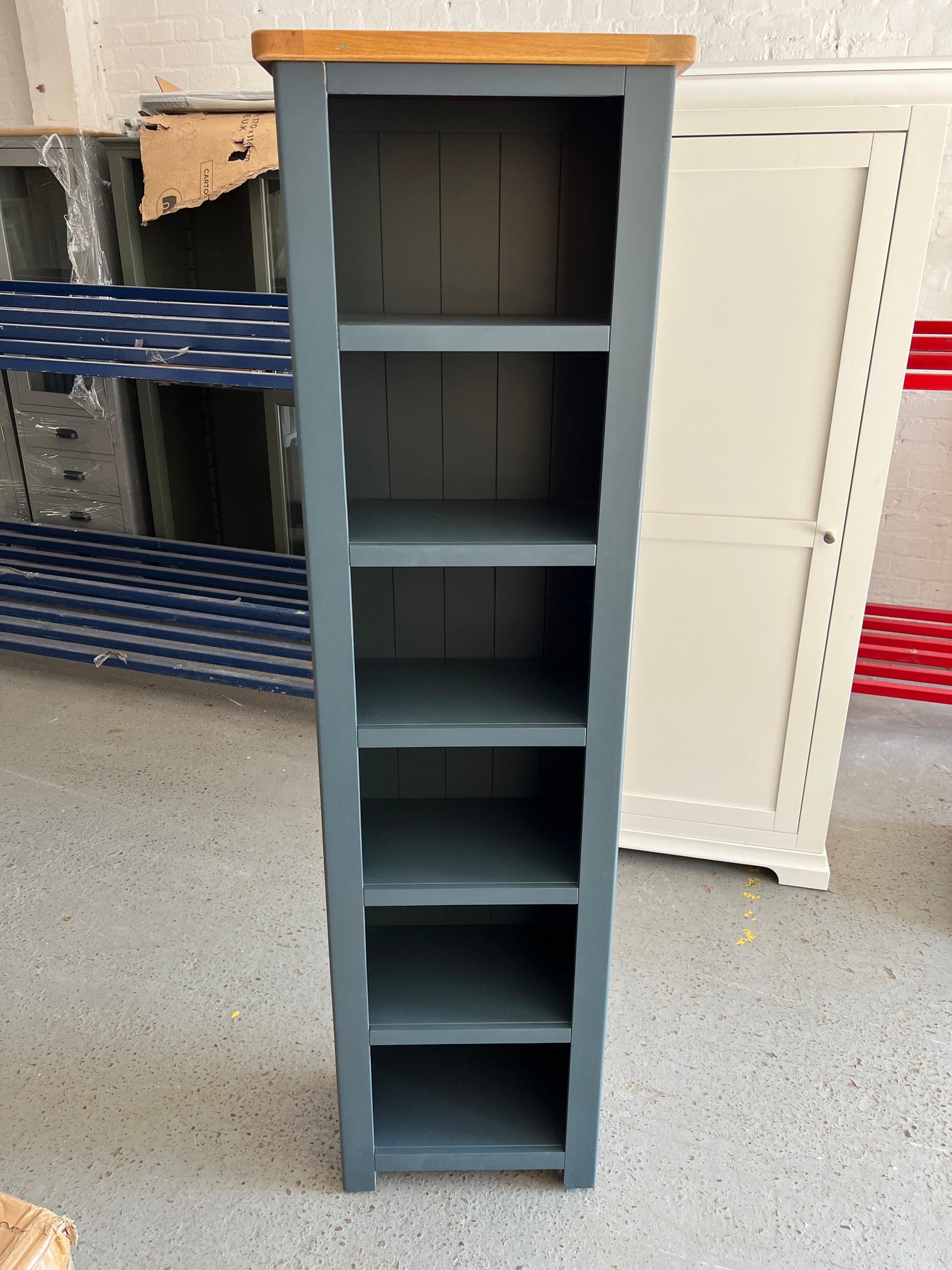 WESTCOTE INKY BLUE
Tall Slim Bookcase Quality Furniture Clearance Ltd