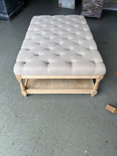 Load image into Gallery viewer, CLOVER
Rectangular Coffee Table with Shelf- Stone Linen Quality Furniture Clearance Ltd
