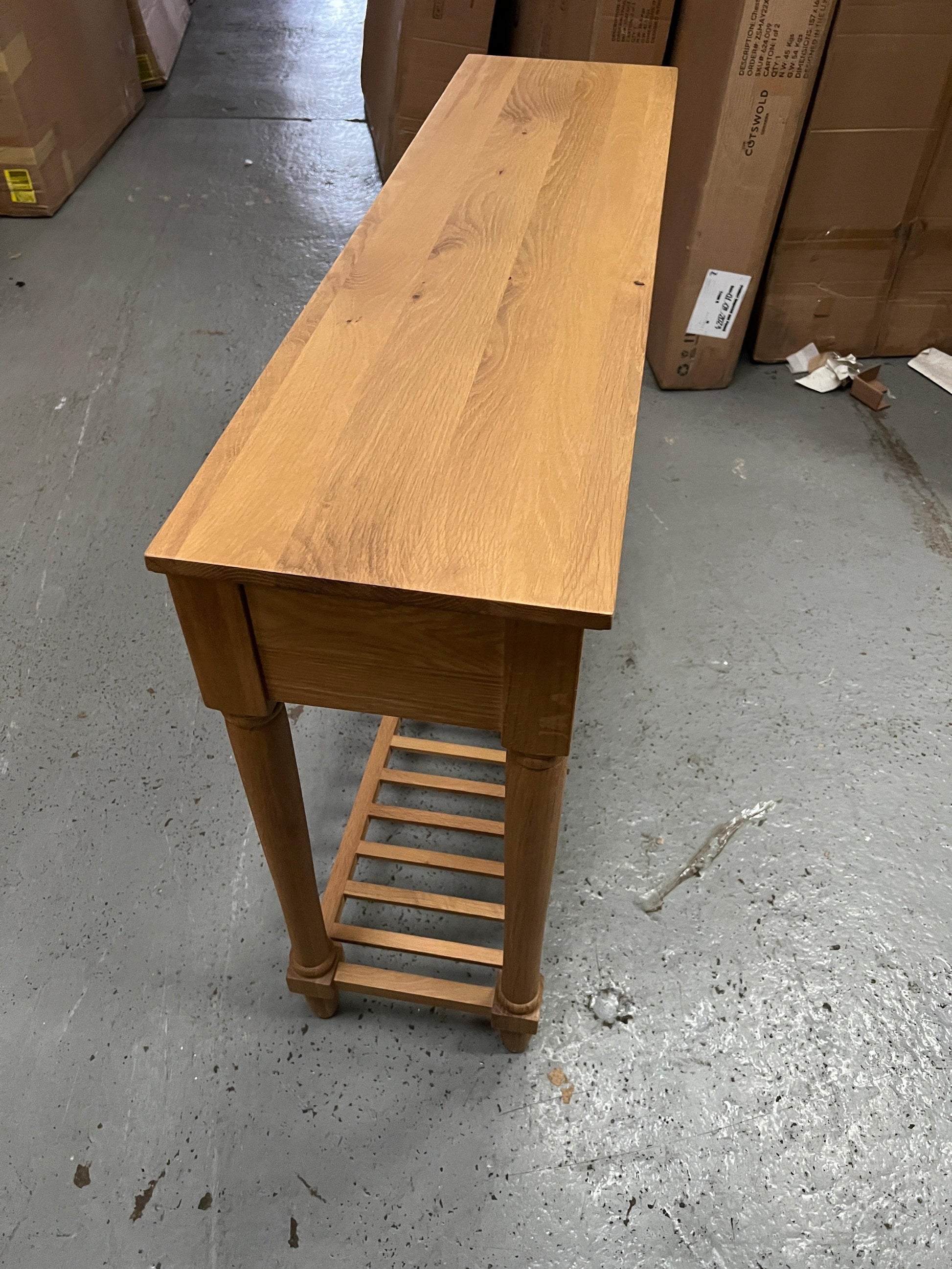 ELKSTONE MELLOW OAK Console Table Quality Furniture Clearance Ltd