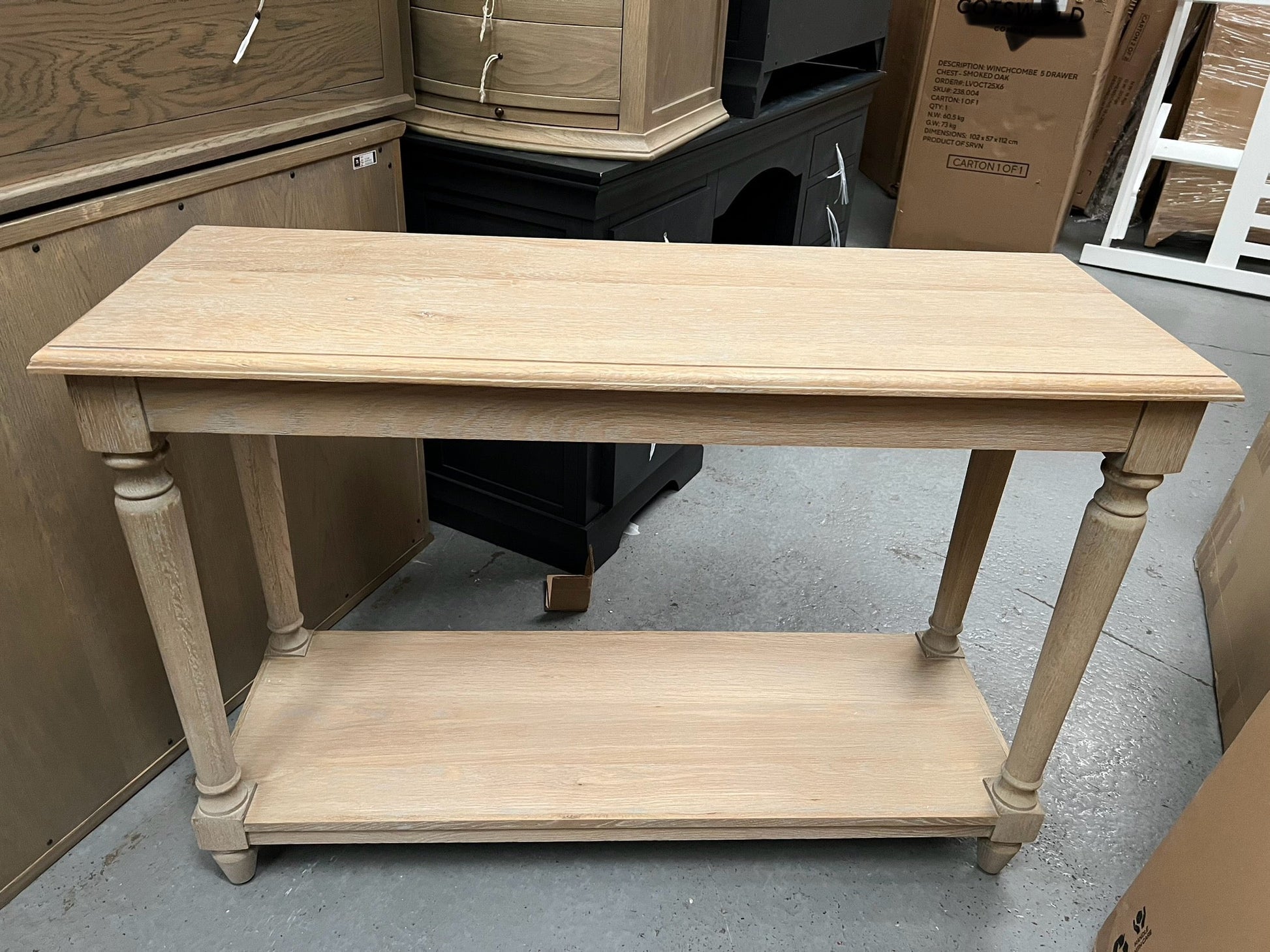 CAMILLE LIMEWASH OAK
Console Table Quality Furniture Clearance Ltd