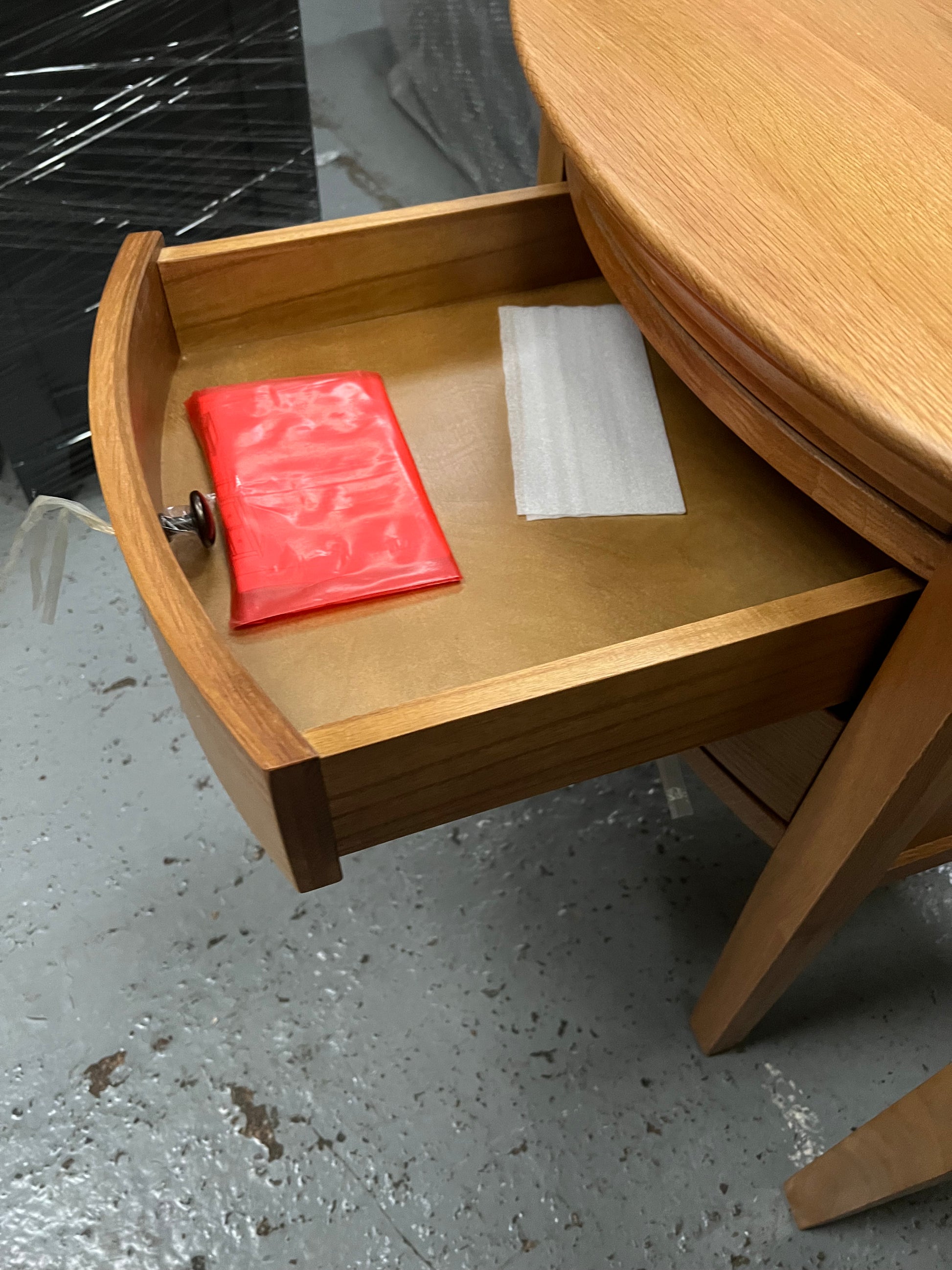 Set of 2 Winchcombe Oiled Oak 2 Drawer Bedside Table - Quality Furniture Clearance Ltd