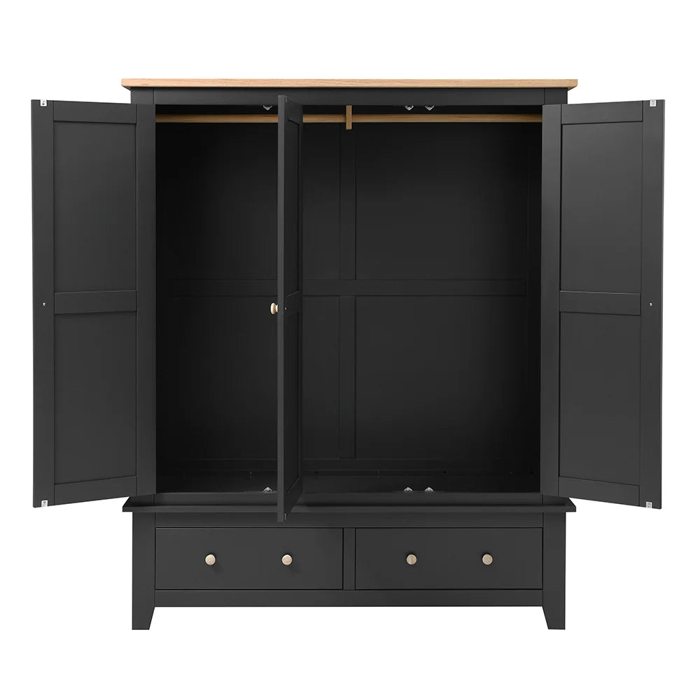 CHESTER CHARCOAL
Triple Wardrobe Quality Furniture Clearance Ltd