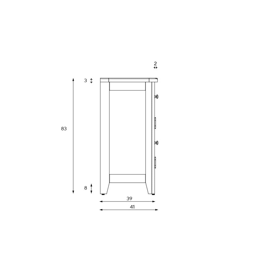 Chester Dove Grey Small Sideboard Quality Furniture Clearance Ltd