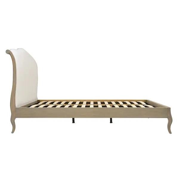 STANTON Double Upholstered Bed - Smoked Quality Furniture Clearance Ltd