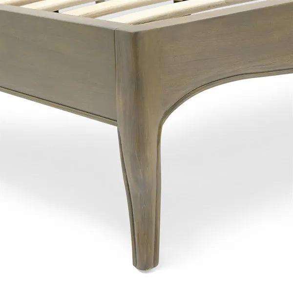 STANTON Double Upholstered Bed - Smoked Quality Furniture Clearance Ltd