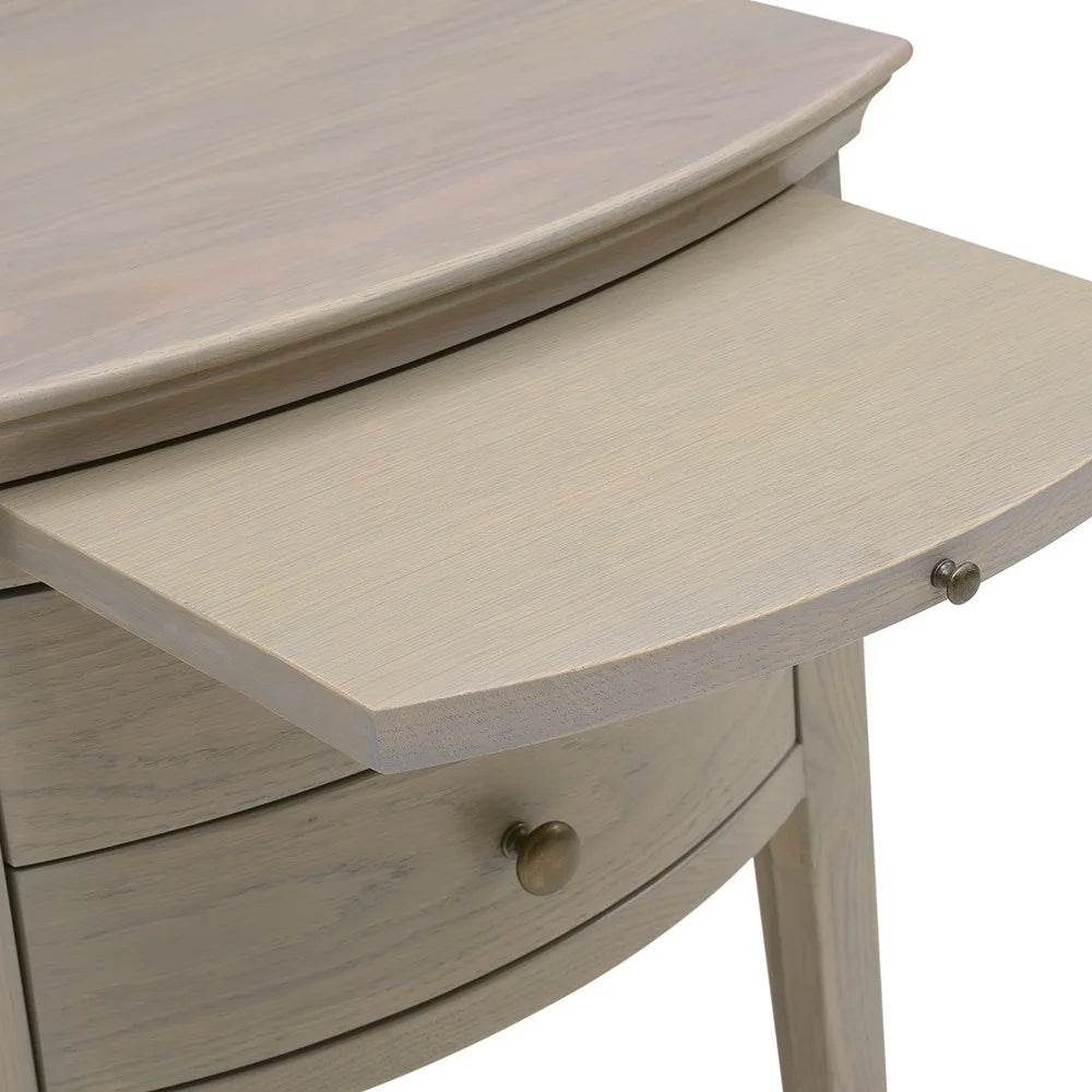 Set of 2 WINCHCOMBE SMOKED OAK 2 Drawer Bedside Tables Quality Furniture Clearance Ltd