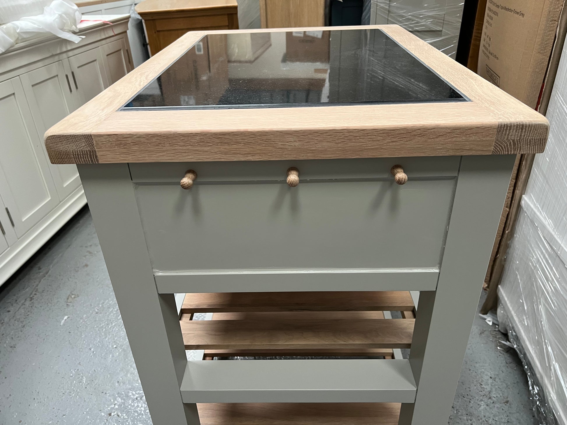 CHESTER DOVE GREY
Small Kitchen Island with Granite Top Quality Furniture Clearance Ltd