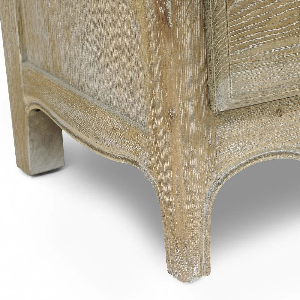 Camille Limewash Oak Tall 5 Drawer Chest Quality Furniture Clearance Ltd