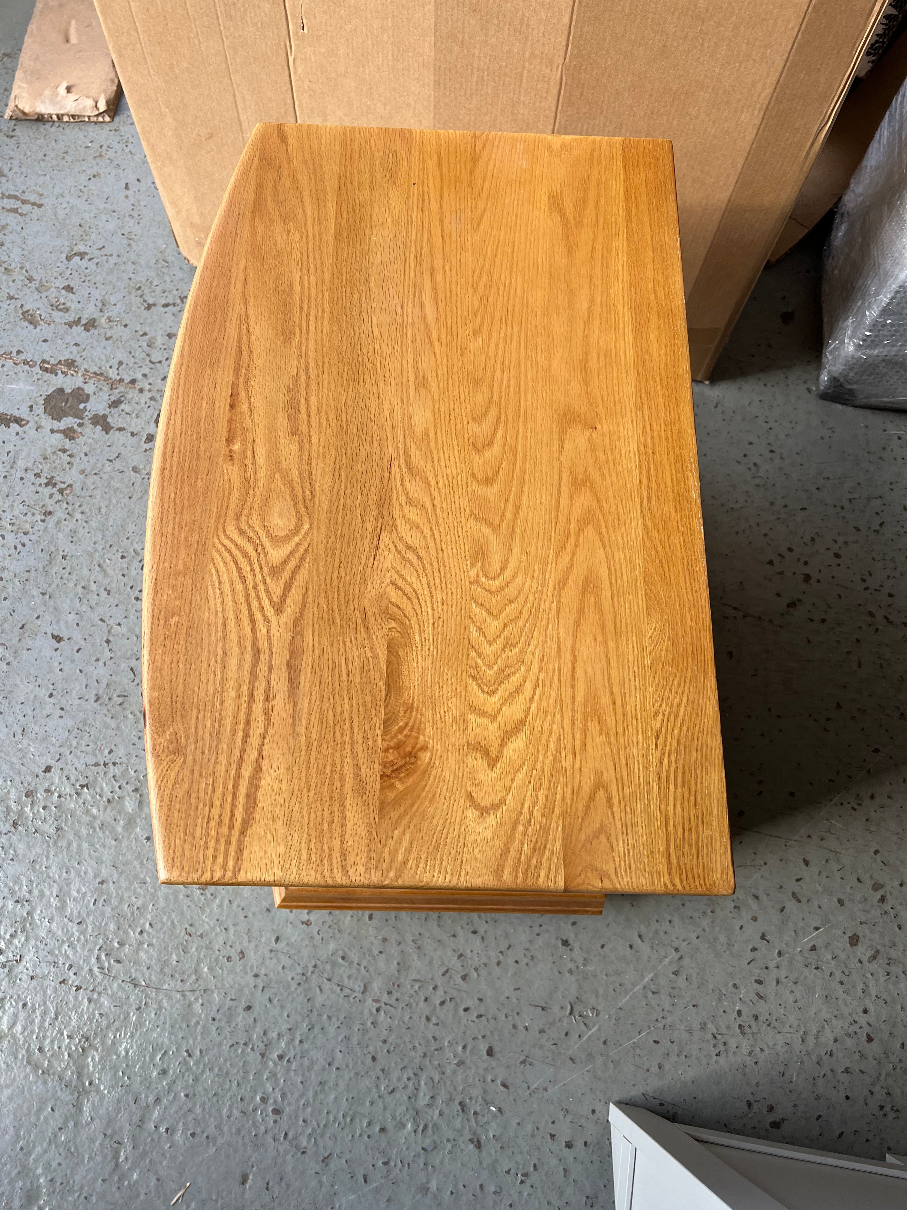 WINCHCOMBE OILED OAK
3 Drawer Wide Bedside Quality Furniture Clearance Ltd