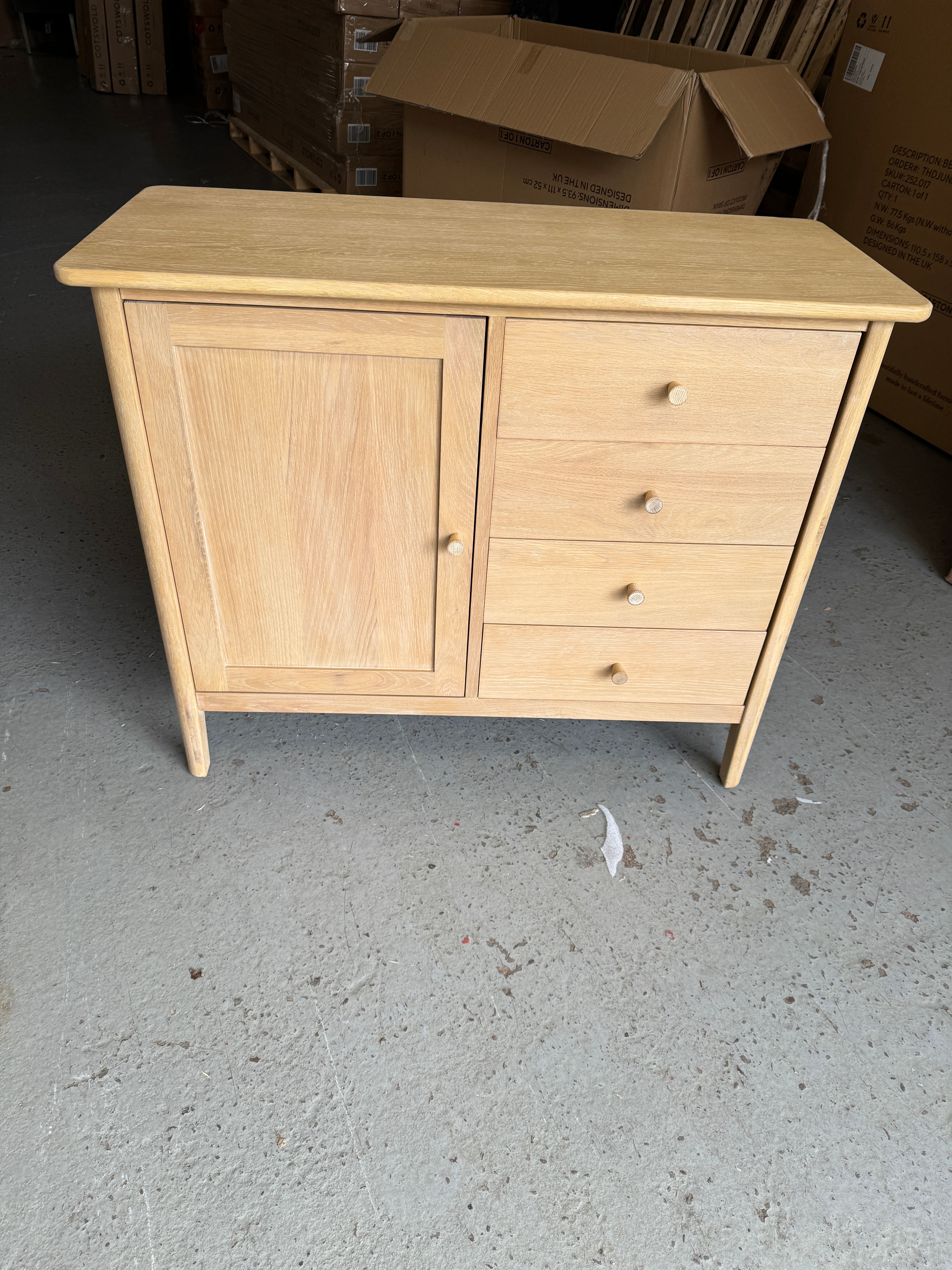 BERKELEY NORDIC OAK Small Sideboard Quality Furniture Clearance Ltd