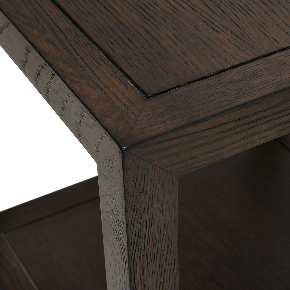 BLOCKLEY BROWN OAK Side table Quality Furniture Clearance Ltd