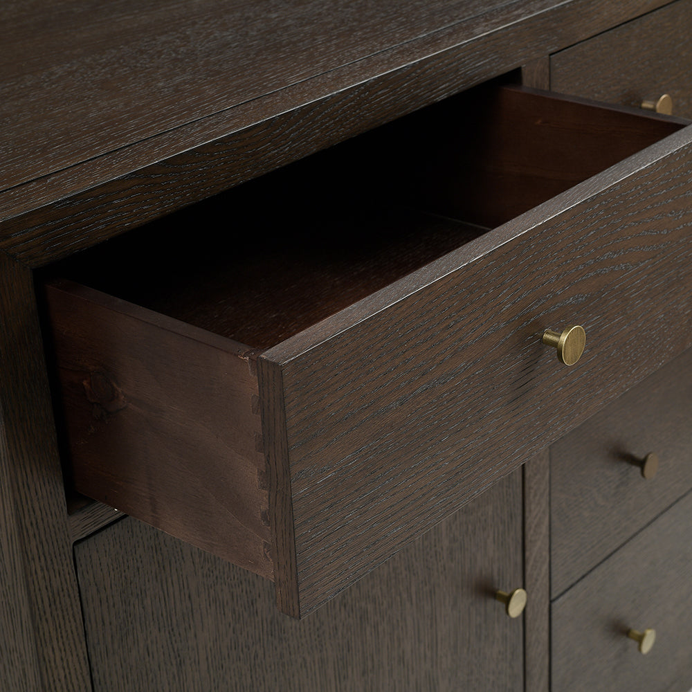 BLOCKLEY BROWN OAK Sideboard Quality Furniture Clearance Ltd
