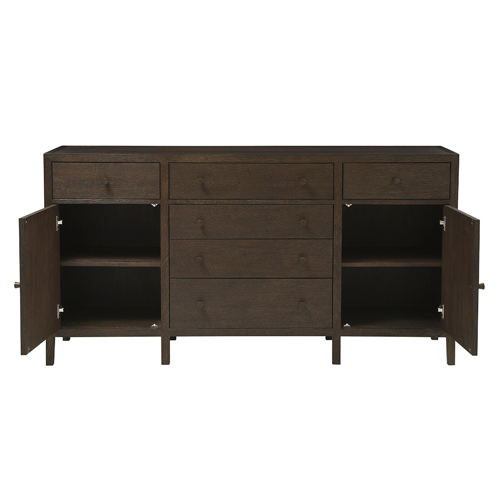 BLOCKLEY BROWN OAK Sideboard Quality Furniture Clearance Ltd