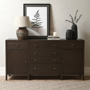 BLOCKLEY BROWN OAK Sideboard Quality Furniture Clearance Ltd