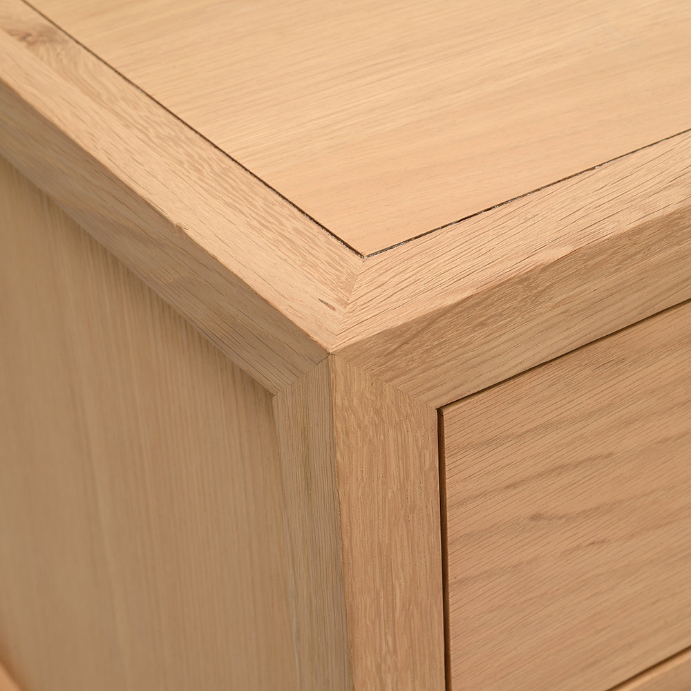 BLOCKLEY LIGHT OAK 5 Drawer Chest Quality Furniture Clearance Ltd