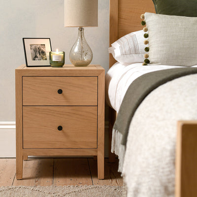 BLOCKLEY Light Oak Bedside Table
