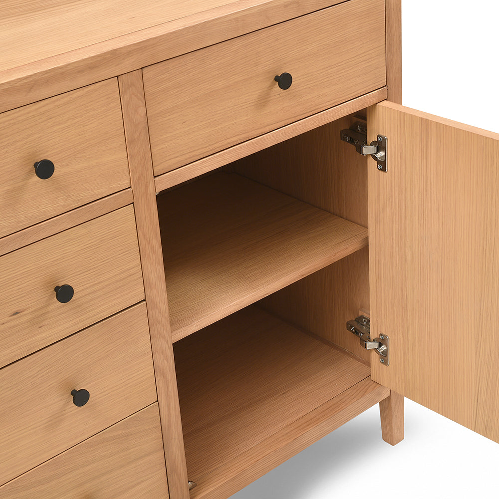 BLOCKLEY LIGHT OAK Extra Large Sideboard (Copy) Quality Furniture Clearance Ltd