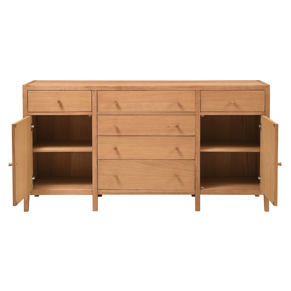 BLOCKLEY LIGHT OAK Extra Large Sideboard (Copy) Quality Furniture Clearance Ltd